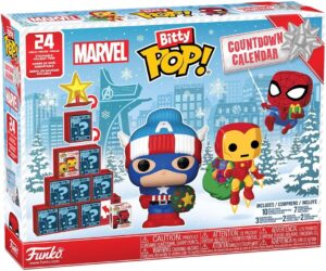 Calendrier de l'Avent Marvel Comics Bitty Pop! Funko avec 24 mini figurines en vinyle
