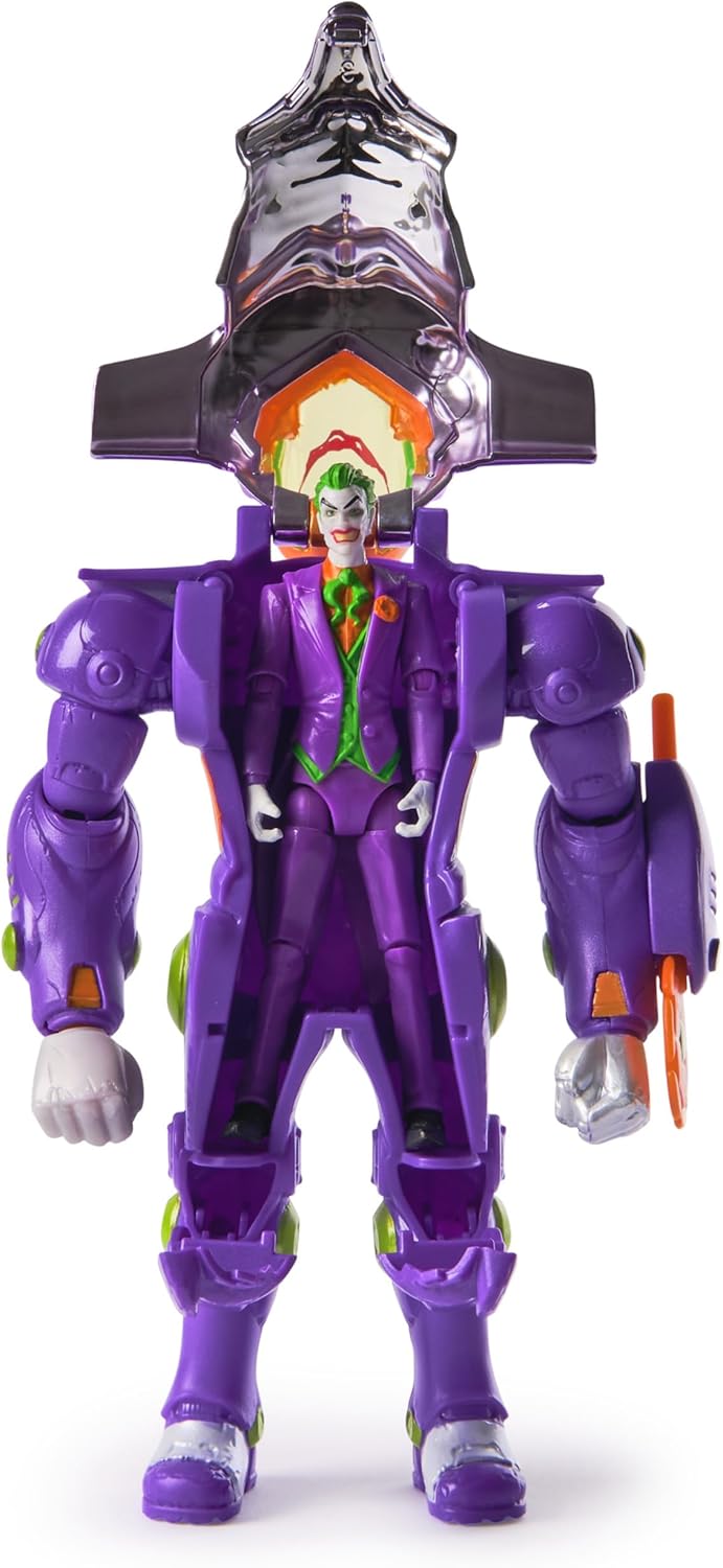 Figurine DC Comics The Joker Metal Force 2 en 1 avec mini figurine et armure intégrés – Image 3