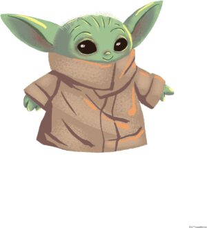 Affiche d'art The Child Star Wars The Mandalorian 30 x 40 cm