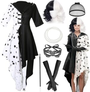 Costume de diable Cruella avec accessoires taille M