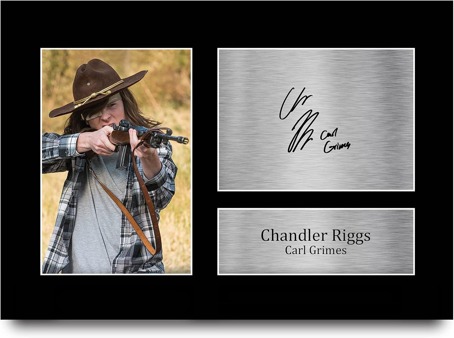 Photo imprimée signée Chandler Riggs, Carl Grimes dans Walking Dead