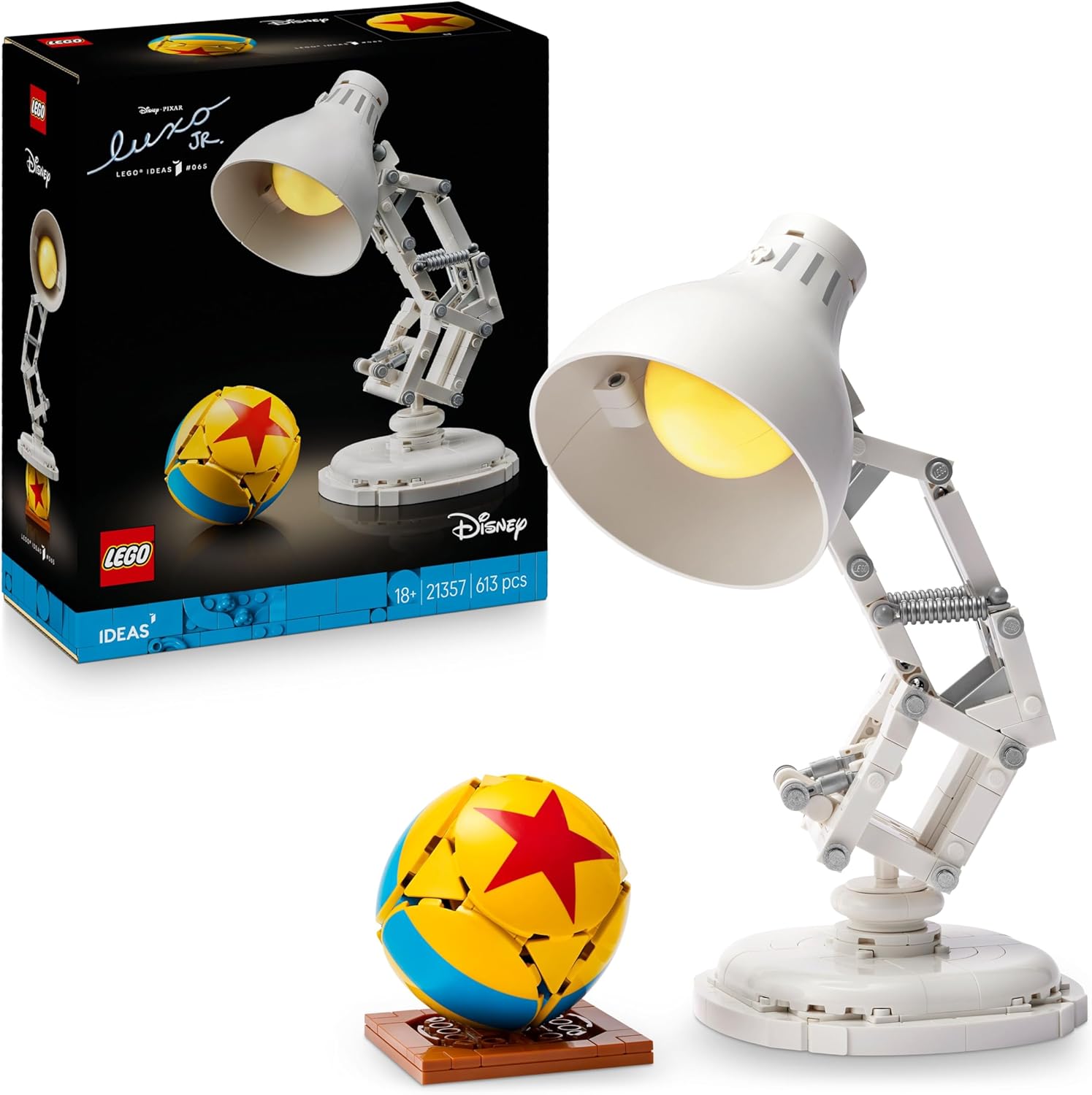 Disney Pixar Luxo Jr. LEGO Ideas 21357, maquette articulée pour adultes