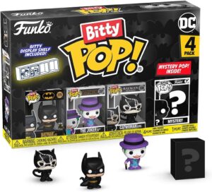 Batman Bitty Pop! DC Comics, lot de 4 avec figurine mystère