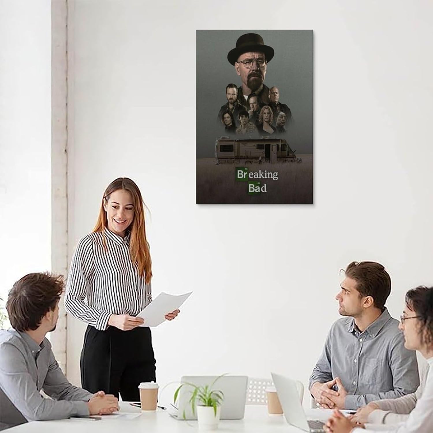 Affiche Breaking Bad sur toile vintage Style-4 30x45cm – Image 5