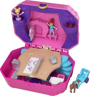Coffret Polly Pocket La Boîte à Musique avec 2 mini figurines et 5 surprises cachées