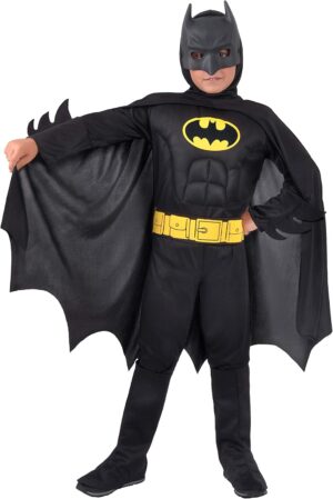 Déguisement enfant Batman DC Comics avec muscles rembourrés