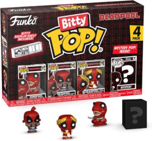 Funko Bitty Pop Deadpool lot de 4 avec Dinopool