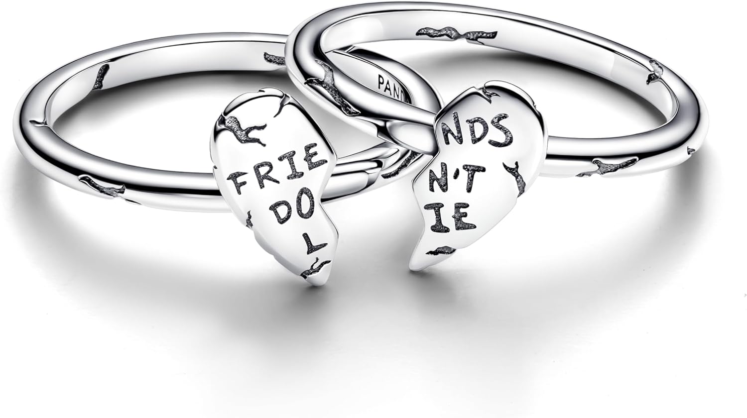 Bague Pandora Stranger Things pour femme, motif amis mensonges en argent sterling – Image 2