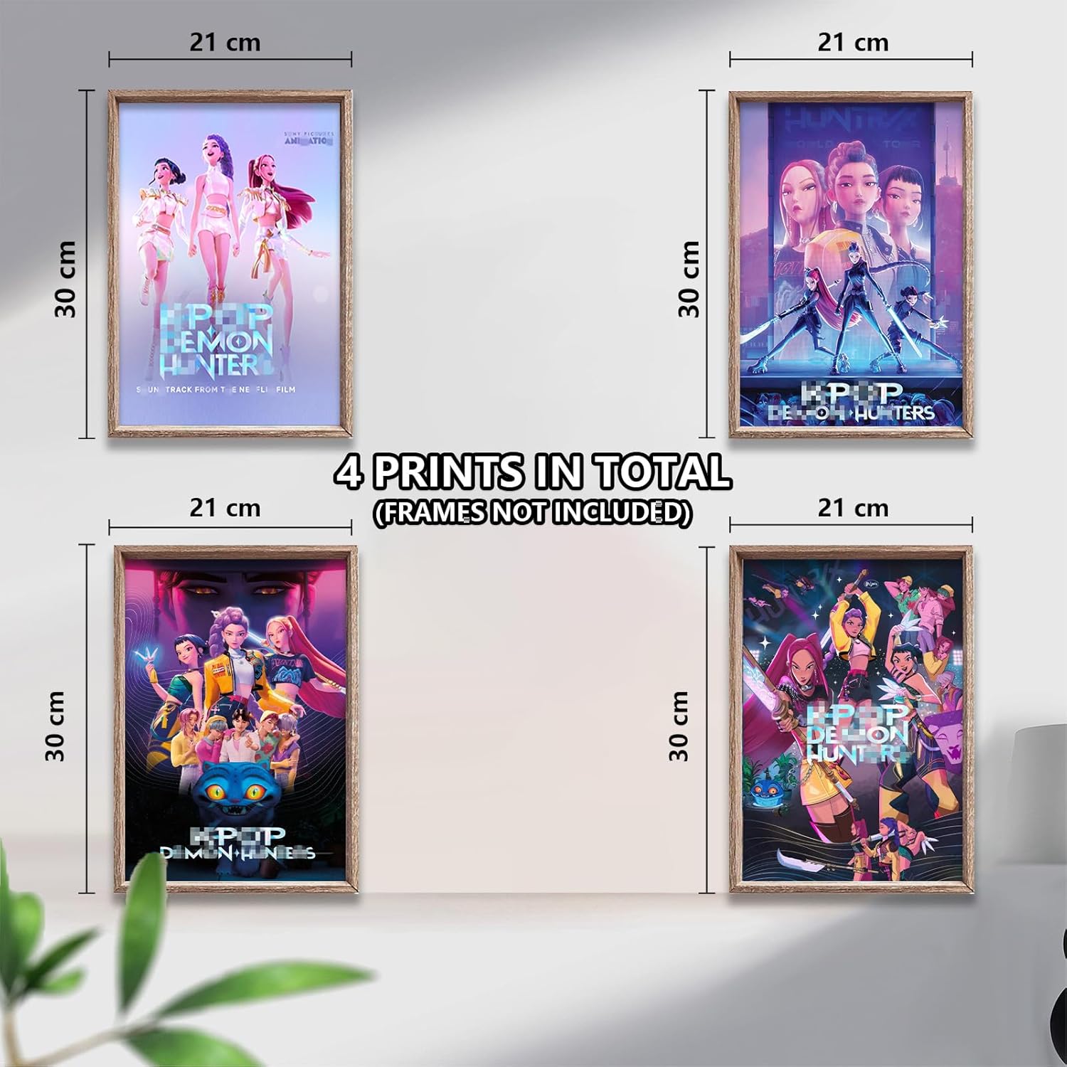 Affiches Beetlejuice sur toile, lot de 4 en 21 x 30 cm, coloris A – Image 2