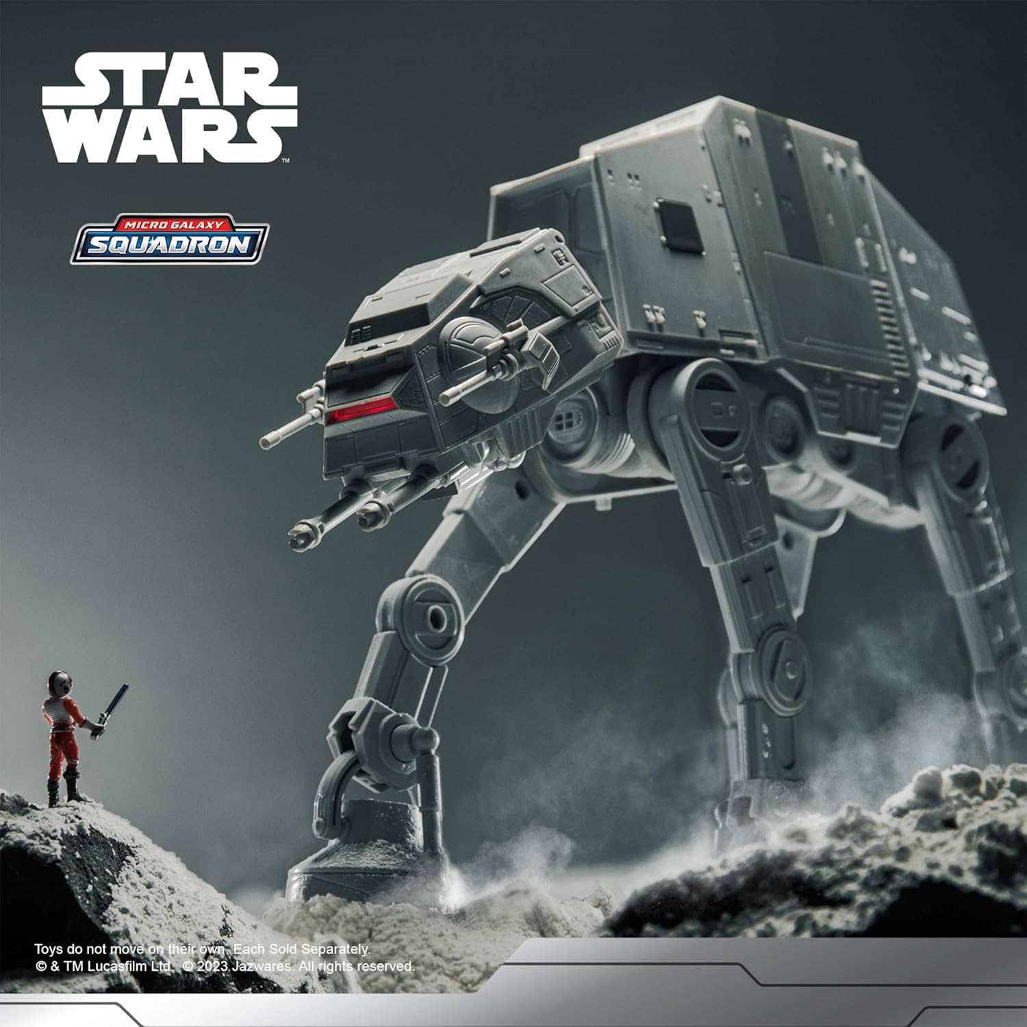AT-AT Walker Star Wars Micro Galaxy Squadron, vaisseau de 25 cm avec cinq micro figurines de 3 cm – Image 2