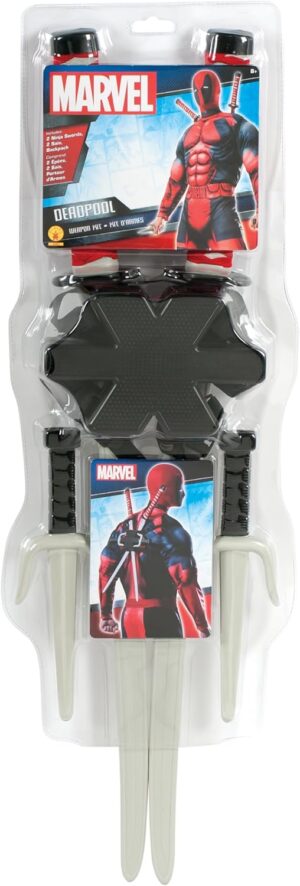 Kit d'accessoires Deadpool pour hommes avec 2 épées Ninja
