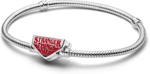 Bracelet Pandora Stranger Things 593572 à maille serpent en argent sterling