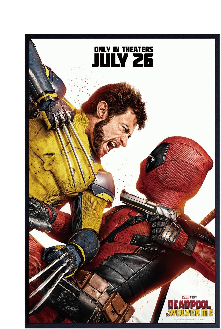 Poster mural Marvel Deadpool & Wolverine film 2, format 38 x 58 cm
