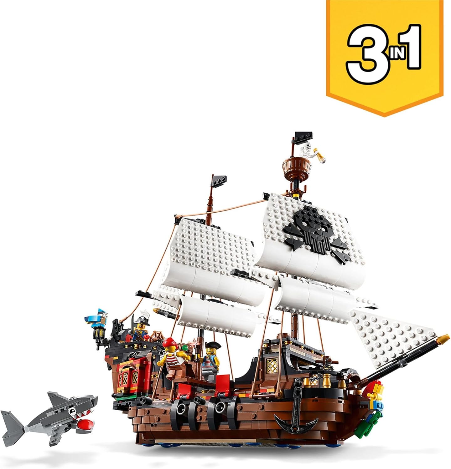 LEGO Creator bateau pirate 3 en 1 avec auberge et île au crâne – Image 2