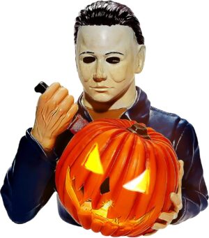 Figurine Michael Myers citrouille lumineuse 11,9 cm pour Halloween