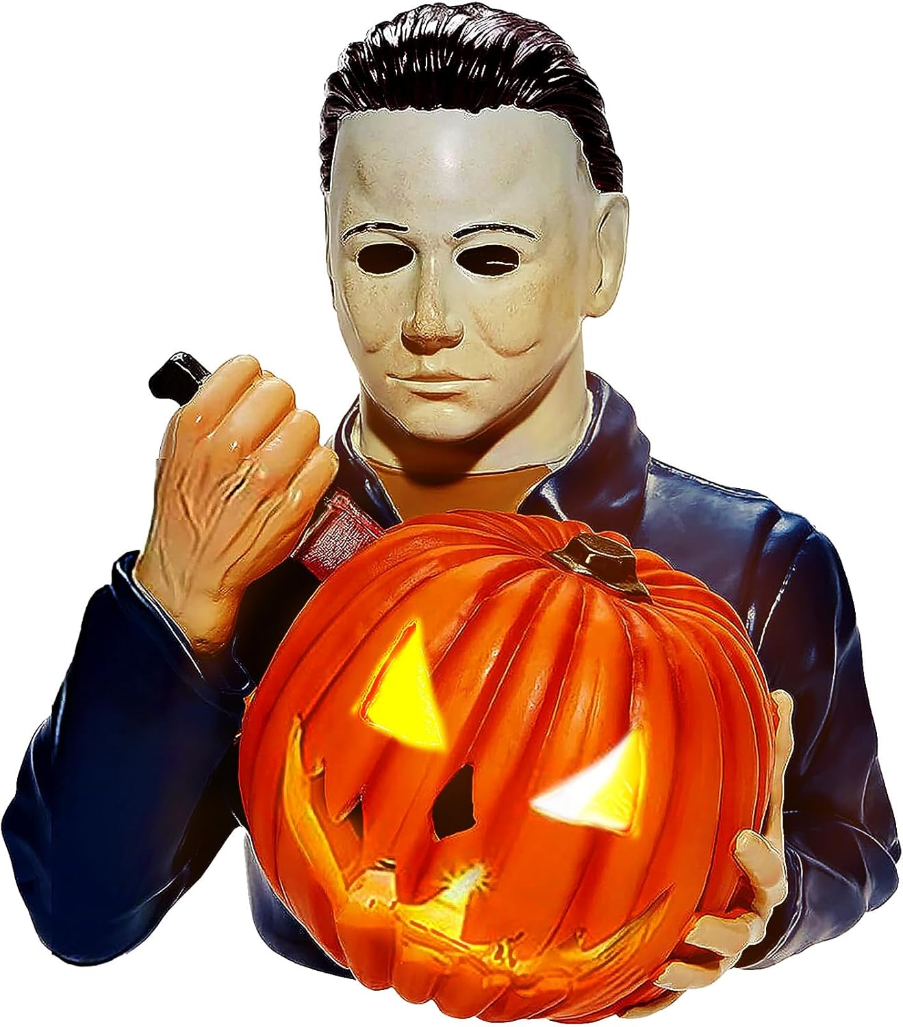 Figurine Michael Myers citrouille lumineuse 11,9 cm pour Halloween