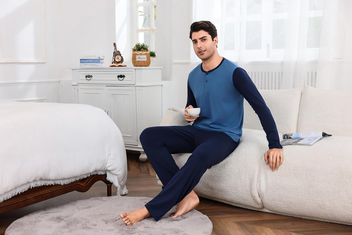 Pyjama homme Deadpool en coton à manches longues – Image 4