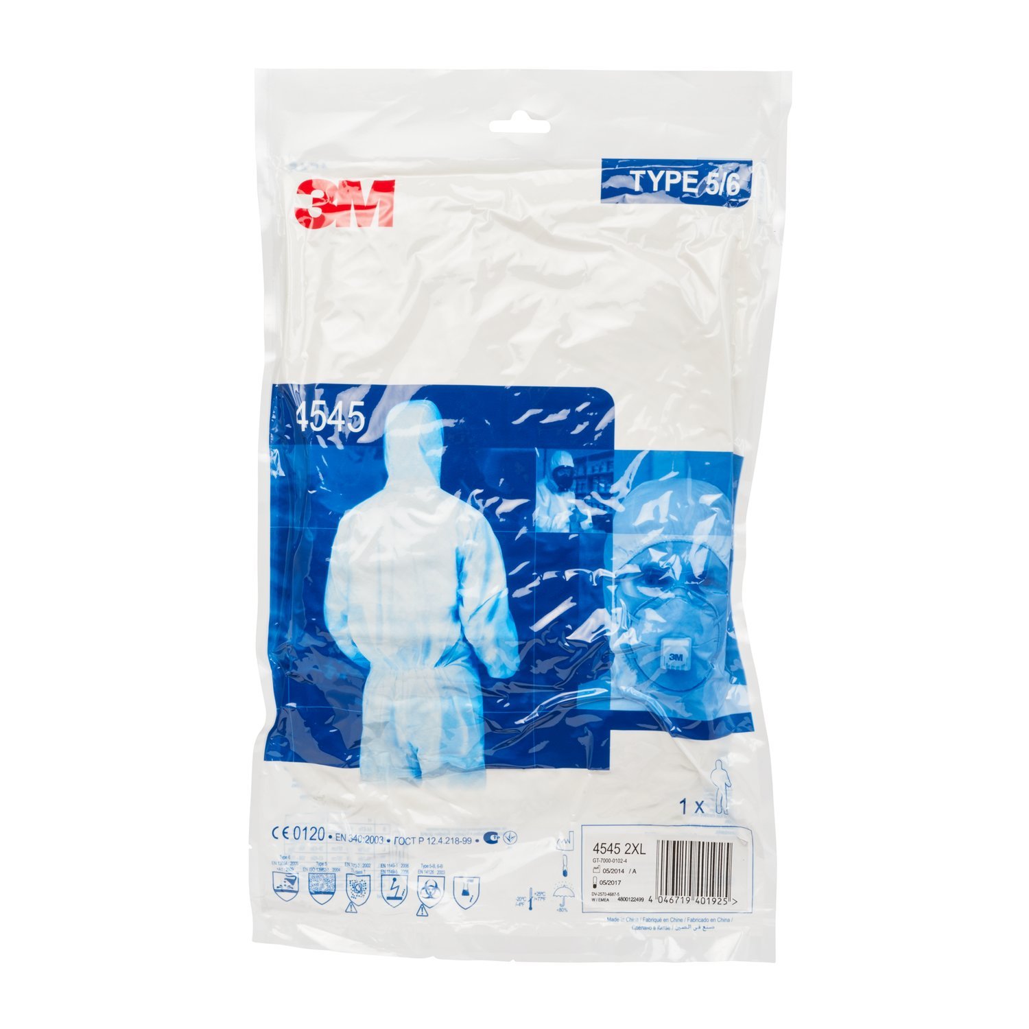 Combinaison de protection 4545 blanche XXL style Breaking Bad – Image 4