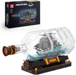 Mould King 10070 Black Pearl, bateau pirate en bouteille 778 pièces