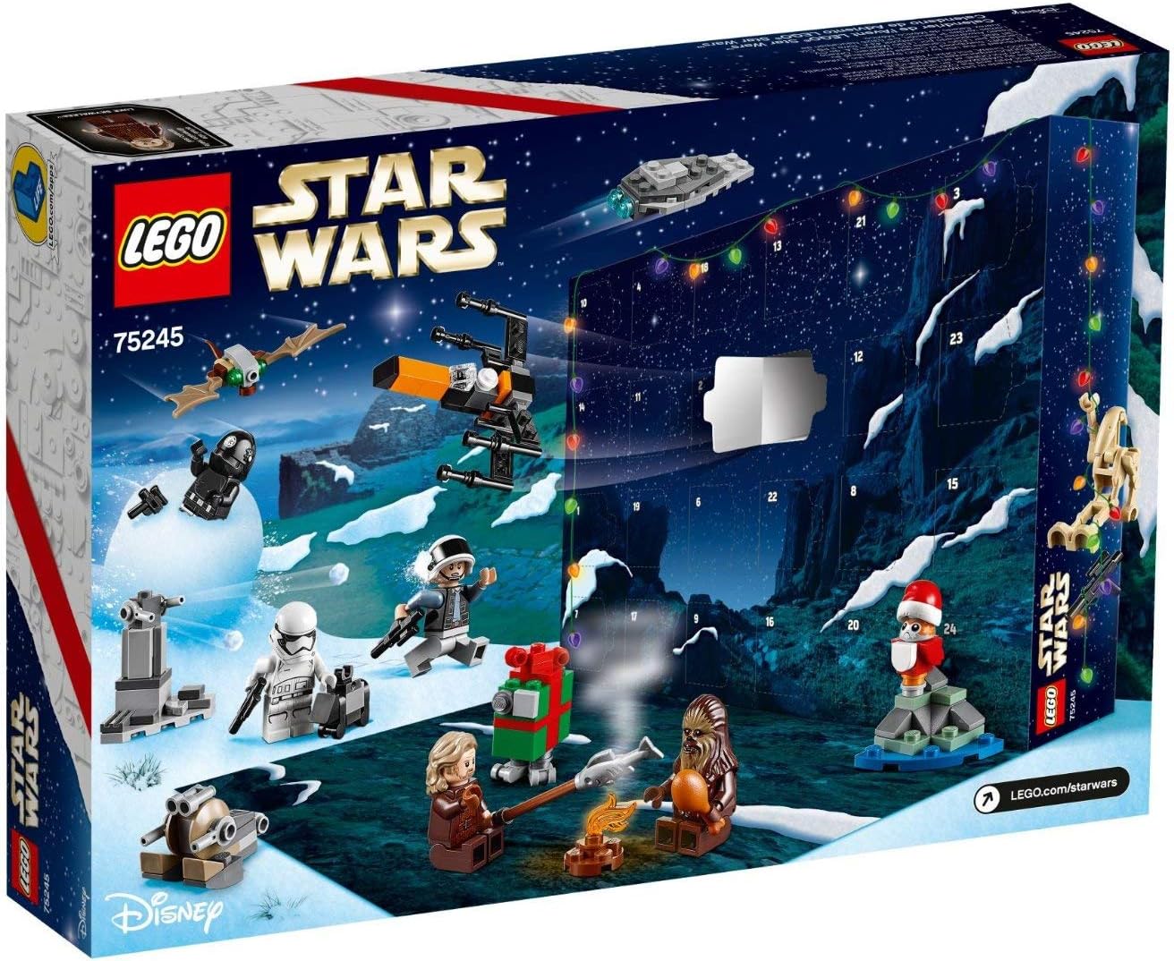 Calendrier de l’Avent LEGO Star Wars 2019 avec 6 mini figurines et 4 droïdes – Image 2