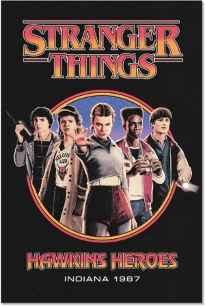 Poster mural Stranger Things Saison 5 pour décoration intérieure