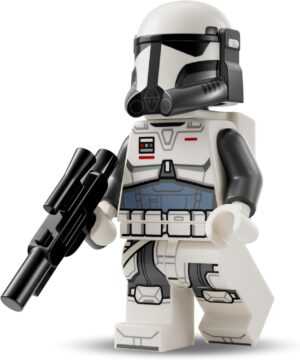 Figurine Lego Star Wars guerrier cloné commando impérial avec blaster et sac à dos de fusée
