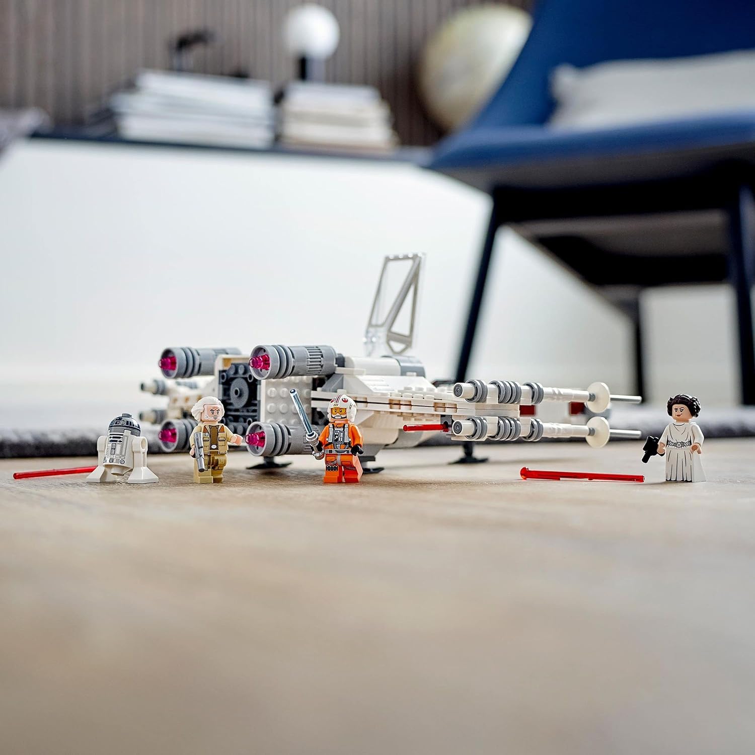X-Wing Fighter LEGO Star Wars de Luke Skywalker avec Leia et R2-D2 – Image 7