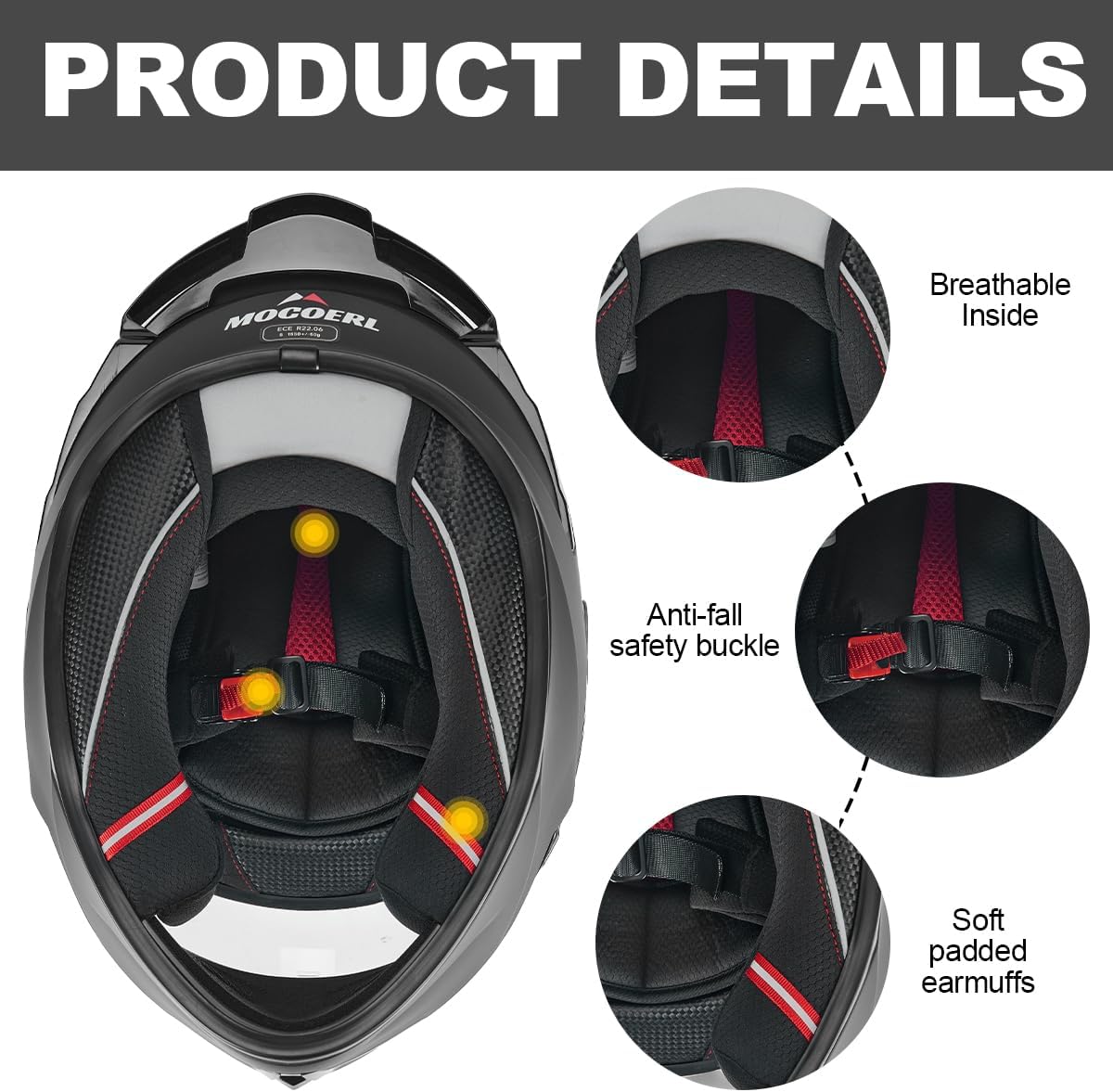 Casque moto intégral Deadpool avec pare-soleil et ventilation ECE 22.06 – Image 8