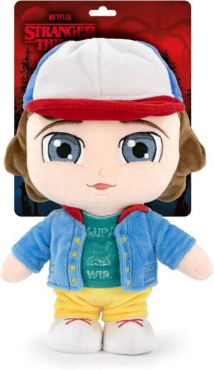 Peluche Dustin Stranger Things 26 cm, texture douce et fibre 100 % recyclée