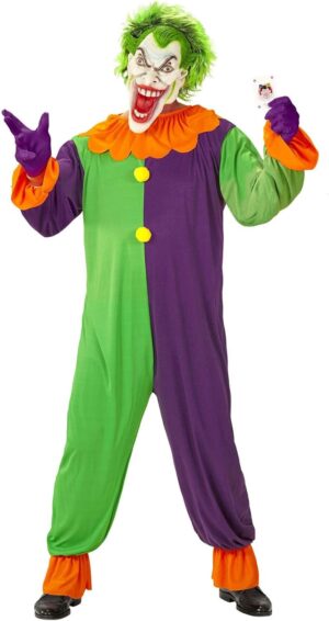 Déguisement Joker diabolique avec combinaison et masque