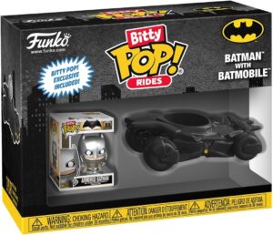 Figurine Batman avec Batmobile Bitty Pop 6 cm - DC Comics