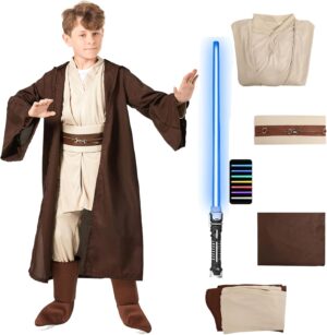 Costume enfant Star Wars Skywalker, ensemble Jedi 5 pièces