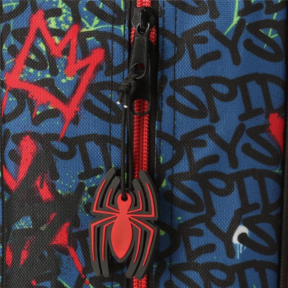 Sac à dos scolaire Marvel Spiderman en polyester avec bretelles réglables – Image 7