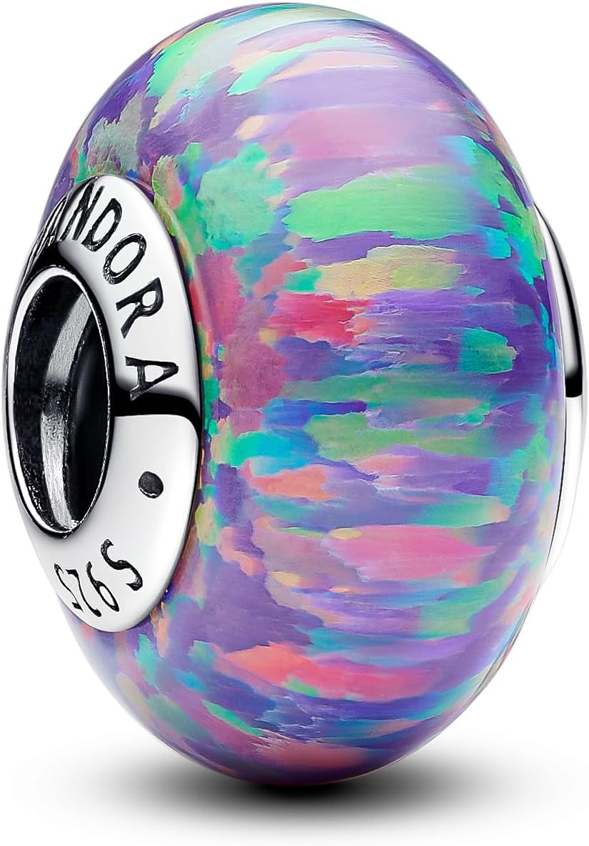 Breloque Pandora Stranger Things en opale violette et argent sterling