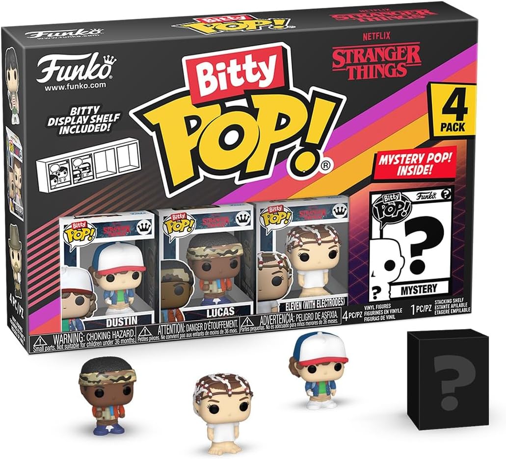Funko Bitty Pop Stranger Things Dustin 4 pièces avec figurine mystère