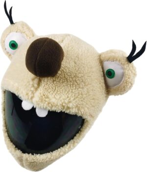 Housse de casque moto Deadpool FunnyRiders en beige, taille unique