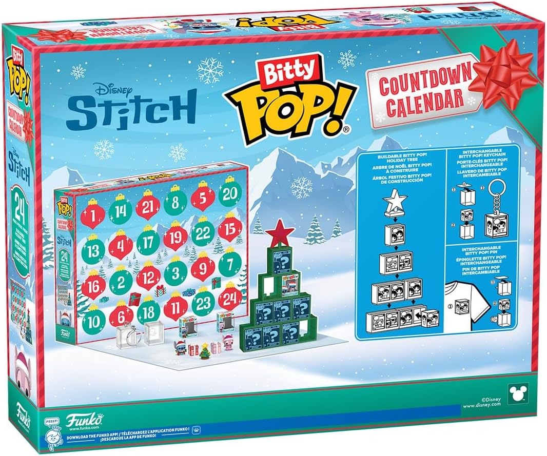 Calendrier de l'avent Stitch Lilo et Stitch avec 24 surprises Funko Bitty Pop! – Image 3