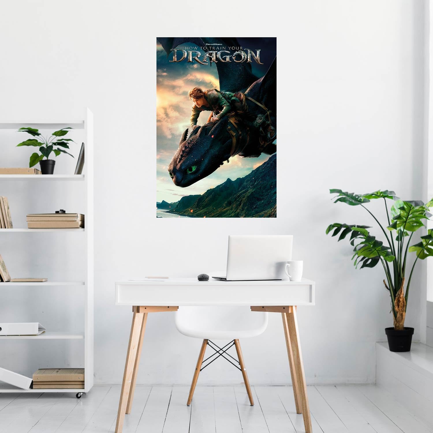 Poster Dragons avec Harold et Krokmou 61x91,5 cm – Image 2