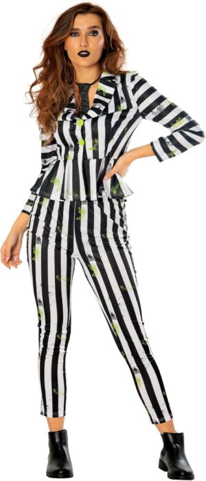 Costume femme Beetlejuice Rubie's avec veste, legging et cravate