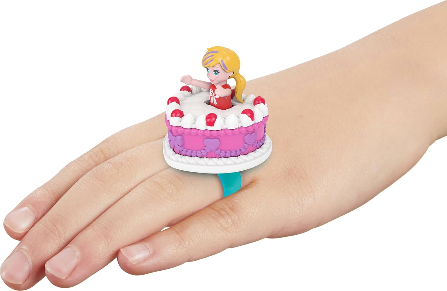 Polly Pocket Mattel 80e anniversaire, coffret boîte à bijoux fête avec poupée – Image 4
