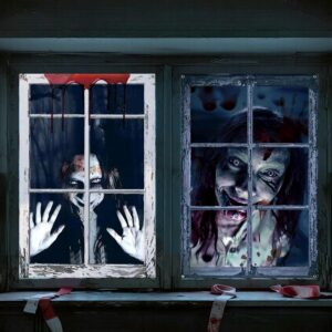 Poster Terrifier pour fenêtre et porte 120 x 80 cm, fantôme terrifiant