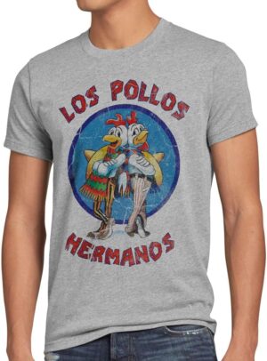 T-shirt homme Los Pollos style3 en 100 % coton - Breaking Bad