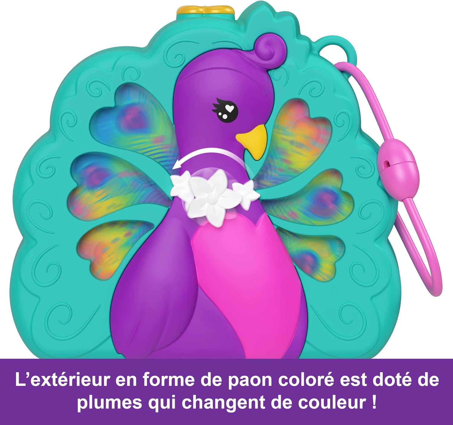 Coffret Polly Pocket Jardin du Paon avec 2 mini-figurines – Image 3