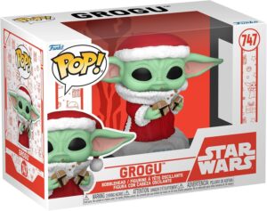 Figurine Funko Pop! Grogu Mando Holiday en vinyle - Star Wars The Mandalorian