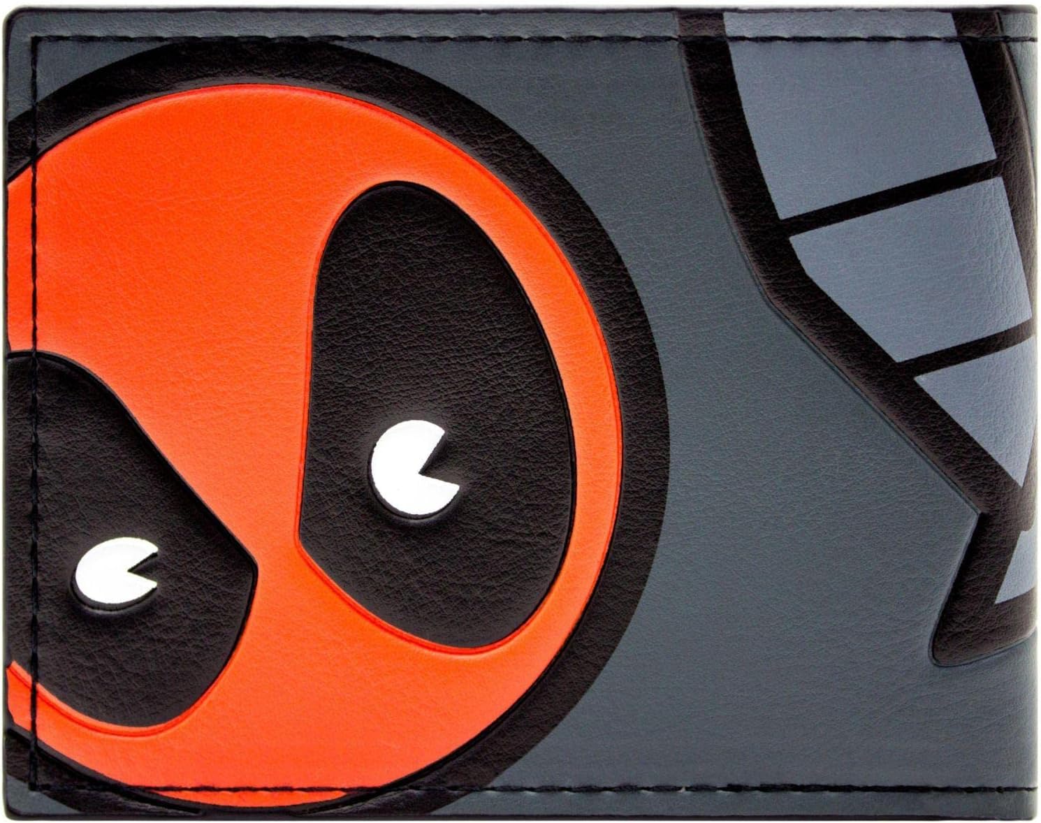 Portefeuille bi pliant Deadpool Mercenaire de dessin animé avec épée, gris – Image 4