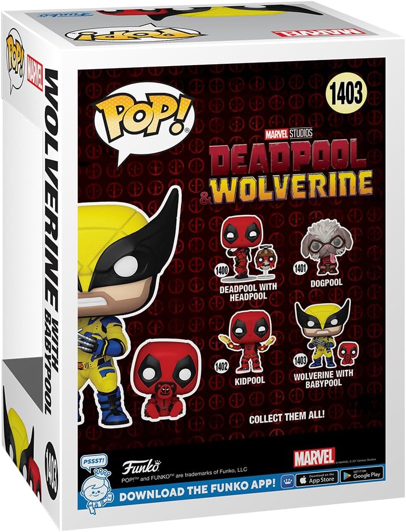 Figurine Funko Pop! Wolverine with Babypool Marvel Deadpool & Wolverine en vinyle – Image 3