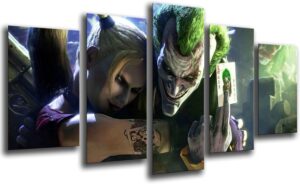 Tableau photo Batman avec El Joker sur bois 165 x 62 cm