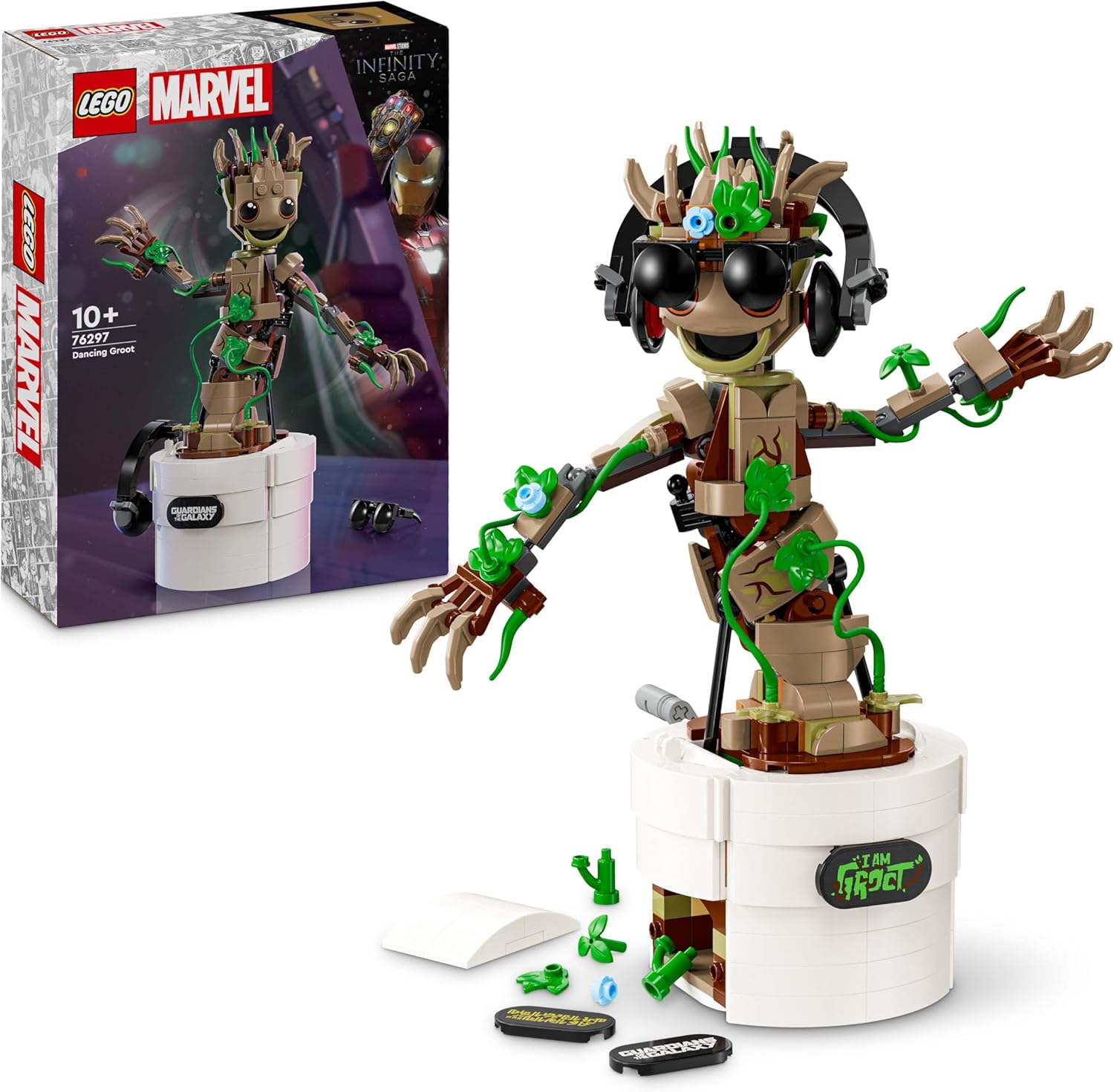 LEGO Marvel Bébé Groot dansant à construire 76297