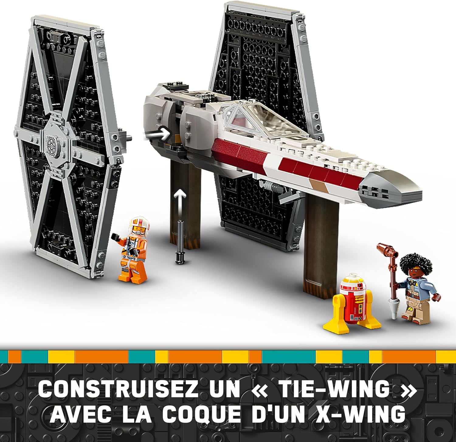 LEGO Star Wars 75393 X-Wing et TIE Fighter à combiner – Image 4