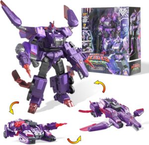 Robot QUANTUM HEROES DINOSTER Mosa Storm 3 en 1 violet 8,66 pouces